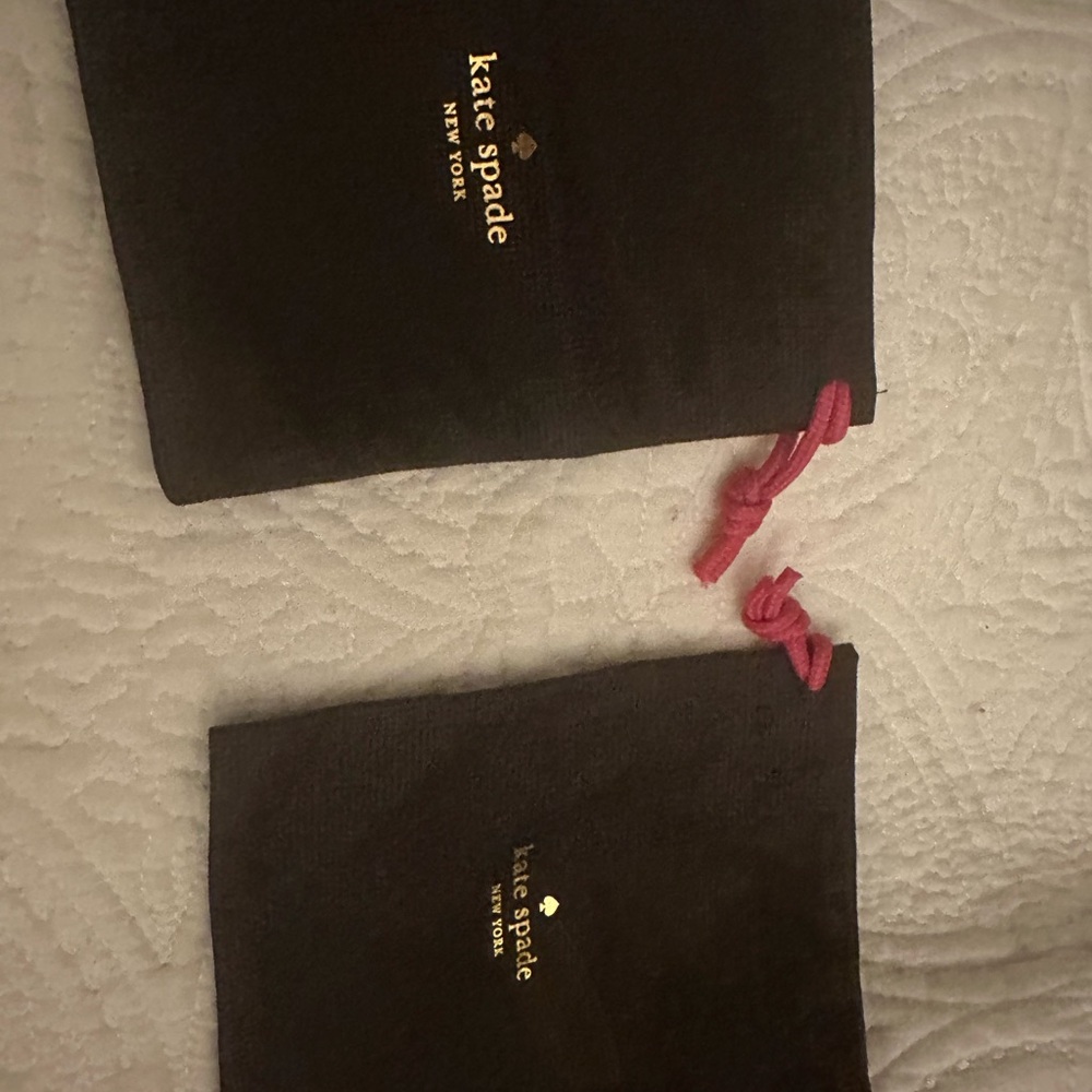 Kate Spade small jewelry dust bags set of two - Picture 2 of 2